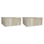 Respaldo De Madera Para Sommier Cama De 140 A 200 Cm Plazas con mesa de Luz