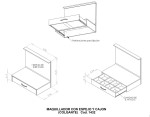 Mueble Maquillador Tocador Escritorio Con Espejo Y Cajón