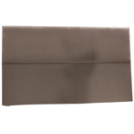 Respaldo Sommier King Size 2 Metros Tapizado Alpha Liso Castaño
