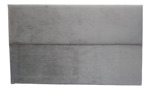 Respaldo Para Sommier Super Queen 160 Tapizado Pana Liso Color Stone