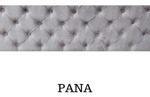 Respaldo Sommier 1 1/2 Plaza 100 Multicapitone Rombos Pana Color Nickel