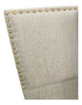 Respaldo Para Sommier 2 Plazas 140cm Alpha Tachas Liso Color Lino