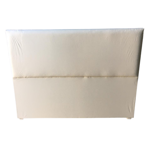 Respaldo Para Sommier 2 Plazas 140cm Tapizado Liso Pana Beige