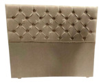 Respaldo Sommier 2 Plazas 140 Multicapitone Rombos Alpha Color Havano
