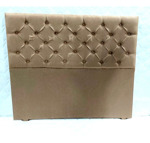 Respaldo Sommier 2 Plazas 140 Multicapitone Rombos Alpha Color Havano