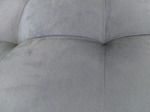Respaldo Para Sommier King Size 200cm Pana Capitone Color Gris