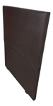 Respaldo Sommier Super Queen 160cm Tapizado Liso Ecocuero Negro