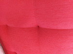 Respaldo Para Sommier 2 Plazas 140cm Chenille Capitone Rojo