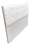 Respaldo Para Sommier Super Queen 160cm Pana Capitone Tiza