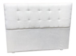 Respaldo Para Sommier Super Queen 160cm Pana Capitone Tiza
