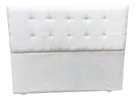 Respaldo Para Sommier Super Queen 160cm Pana Capitone Tiza