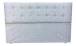 Respaldo P/ Sommier King Size 2 Metros Chenille Capitone Gris Claro