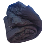 Acolchado Liso Reversible 1 1/2 Relleno Abrigado Ayfa Negro