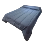 Acolchado Liso Reversible 2 1/2 Relleno Abrigado Ayfa Gris Oscuro