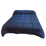Acolchado Liso Reversible Super Queen Relleno Abrigado Ayfa Negro
