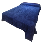 Acolchado Corderito 2 1/2 Plazas Relleno Abrigado Ayfa Azul