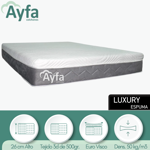 Colchon Espuma Ayfa Alta Densidad 2 Plazas 140x190 50kg/m3 Para 170kg Visco