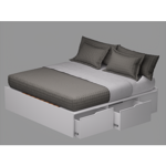 CAMA ECO BOX 2000 EXTENSIBLE DE 90 CM A 200 CM-EMC- BLANCO
