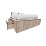 CAMA EMC CUBO KING SIZE 2M CON 6 CAJONES Y 2 ZAPATEROS BÁLTICO (CAMA20BALT)