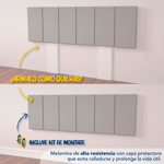 Respaldo de Cama Centro Estant Goya RC18 Melamina Gris