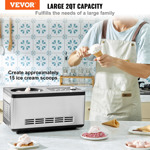 Máquina Automática De Helados Vevor Con Compresor 2l