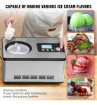 Máquina Automática De Helados Vevor Con Compresor 2l
