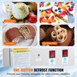 Máquina De Helado Frito Vevor 11x9.5 Pulgadas Acero Inoxidab
