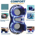 River Tube Float Jasonwell para 2 personas con hielera extraíble