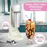 Máquina para hacer batidos Nostalgia eléctrica de dos velocidades con vaso de 480 ml