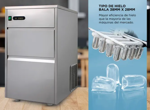Fabricadora de Hielo Gadnic Comercial Tipo Bala 24kg 24hs