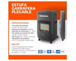 Estufa Garrafera Plegable Daewoo Dany701 Alta Eficiencia