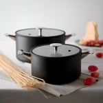 Cacerola C/Tapa y 2 Asas 20cm Tvs Maestrale Inducción