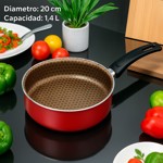 Set Batería De Cocina Oliveira 5 Pz Aluminio Antiad. De lujo