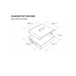 Plancheta de 1 Hornalla con Tapa - La Planchetta