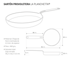 Kit Plancheta de 2 hornallas + Provoletera de Regalo - La Planchetta