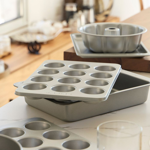 Molde Muffins x 12 Cupcake Antiadherente Horno Reposteria