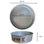 Set molde desmontable + plato giratorio posa torta vidrio