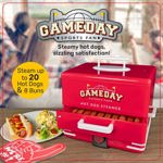 Hot Dog Steamer Nostalgia Game Day para 20 perros y 8 bollos