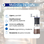 Molinillo De Cafe Manual Moledora Molino Ceramico Waggs