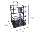 Porta Cubiertos escurridor organizador cocina metal 10.5 x 17.5