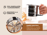 Tamizador Harina Gadnic Manual Acero Inoxidable
