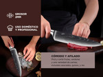 Cuchillo De Chef Profesional Gadnic De Acero Inoxidable