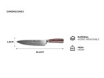 Cuchillo De Chef Profesional Gadnic De Acero Inoxidable