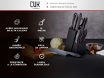 Set de 15 Piezas Gadnic Cuchillos Antiadherentes 