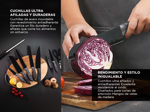 Set de 15 Piezas Gadnic Cuchillos Antiadherentes 