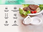 Molde para Hamburguesas Caseras Gadnic Prensa  con Tapa y Manija