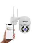 Camara de Seguridad Wifi Exterior Full HD Waggs Blanca