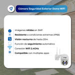 Camara de Seguridad Wifi Exterior Full HD Waggs Blanca