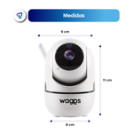 Camara De Seguridad Wifi IP Espia Interior Full HD Waggs CDSI01