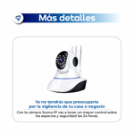 Camara de Seguridad IP Interior HD Vigilancia Infrarrojo Waggs